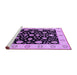 Sideview of Machine Washable Oriental Purple Traditional Area Rugs, wshurb906pur