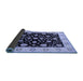 Sideview of Oriental Blue Traditional Rug, urb906blu