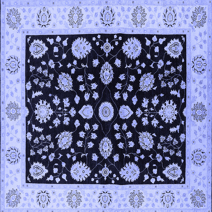 Square Oriental Blue Traditional Rug, urb906blu