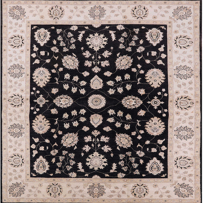 Square Machine Washable Industrial Modern Burgundy Brown Rug, wshurb906