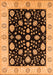 Machine Washable Oriental Orange Traditional Area Rugs, wshurb906org