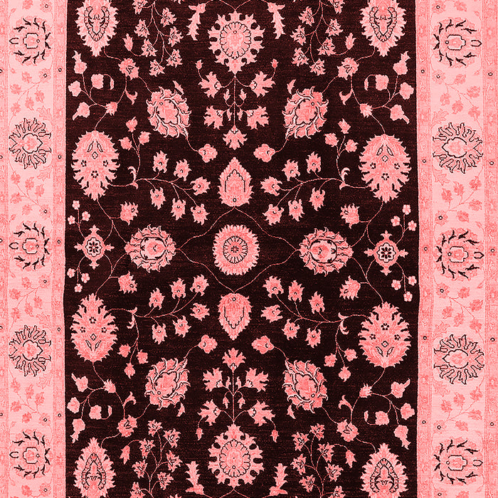 Machine Washable Oriental Red Traditional Rug, wshurb906red