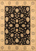 Machine Washable Oriental Brown Traditional Rug, wshurb906brn