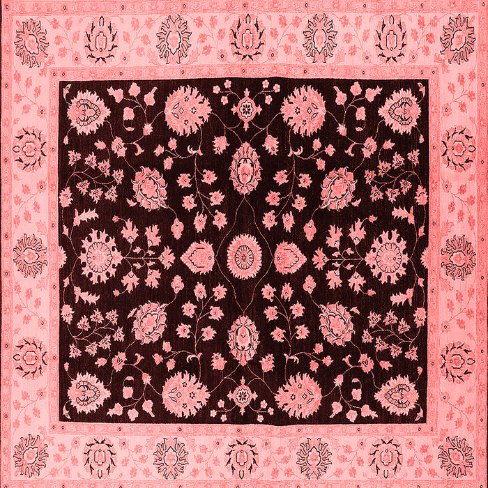 Machine Washable Oriental Red Traditional Rug, wshurb906red