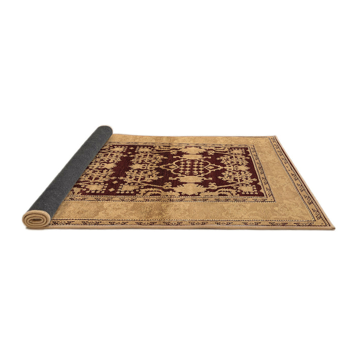 Sideview of Oriental Brown Industrial Rug, urb907brn