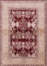 Mid-Century Modern Pastel Orange Oriental Rug, urb907