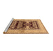 Sideview of Machine Washable Oriental Brown Industrial Rug, wshurb907brn