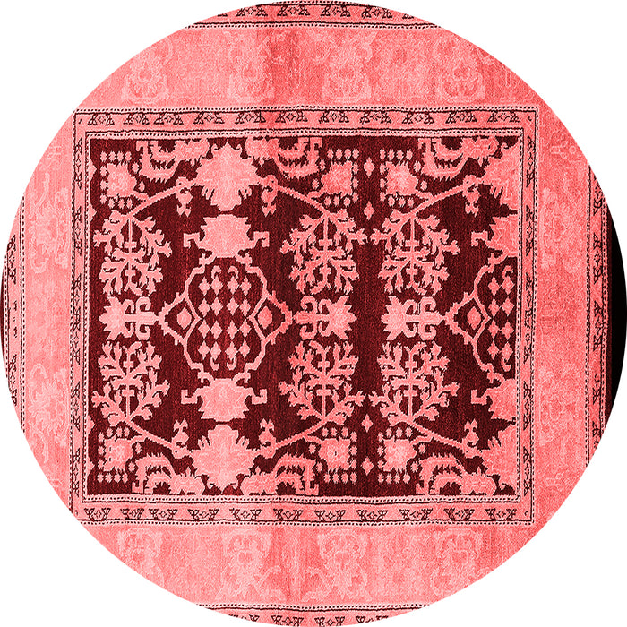 Machine Washable Oriental Red Industrial Rug, wshurb907red
