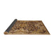 Sideview of Mid-Century Modern Brown Sand Brown Oriental Rug, urb908