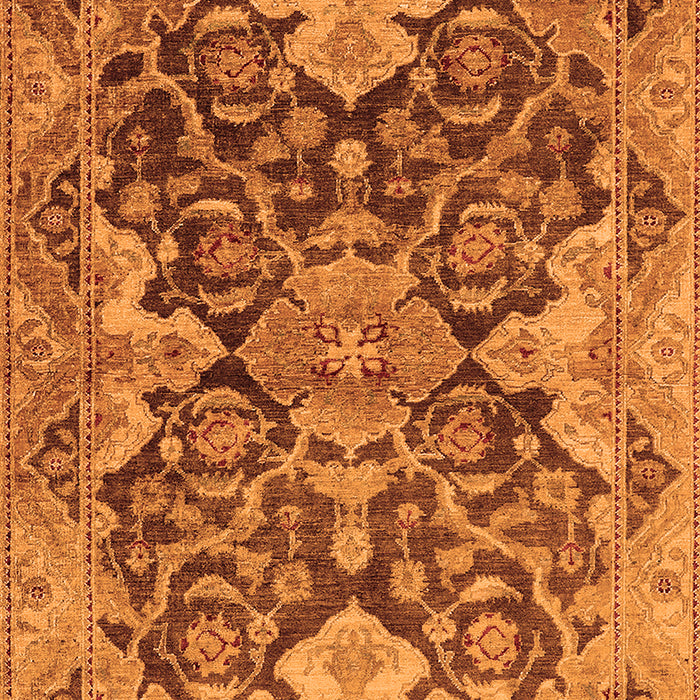 Oriental Orange Traditional Rug, urb908org