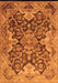 Machine Washable Oriental Orange Traditional Area Rugs, wshurb908org