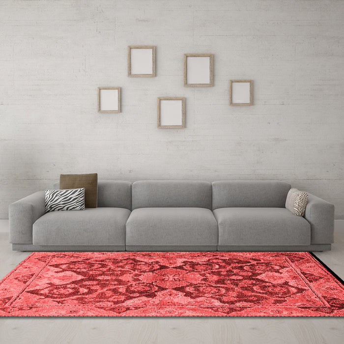 Traditional Red Washable Rugs