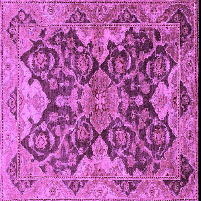Square Oriental Purple Traditional Rug, urb908pur