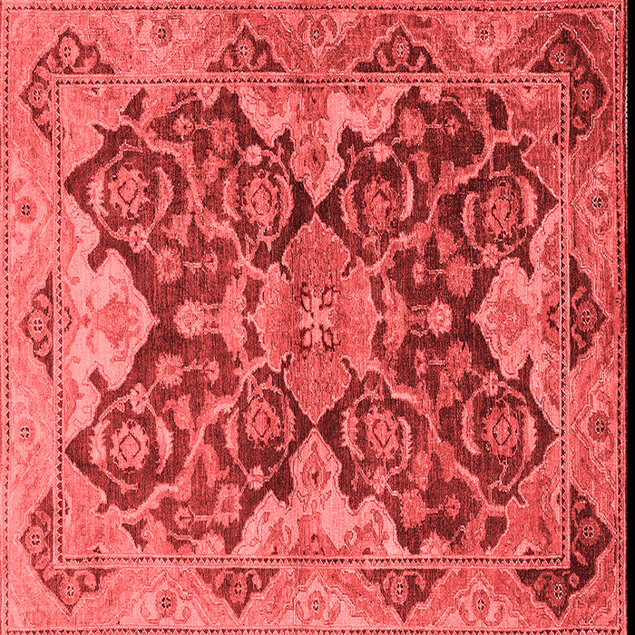 Machine Washable Oriental Red Traditional Rug, wshurb908red