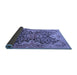 Sideview of Oriental Blue Traditional Rug, urb908blu