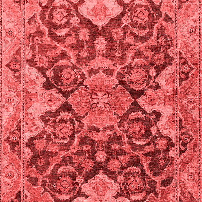 Machine Washable Oriental Red Traditional Rug, wshurb908red