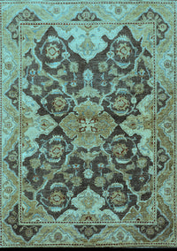 Oriental Light Blue Traditional Rug, urb908lblu