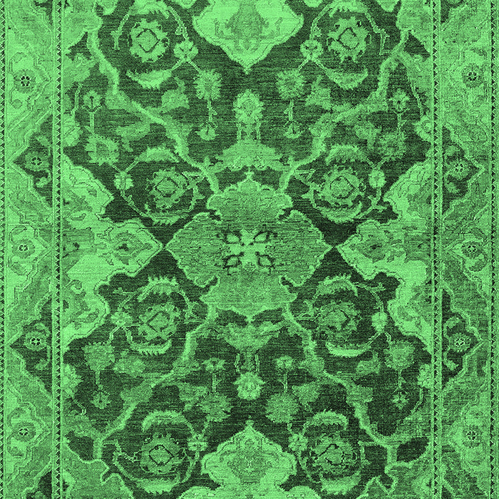 Oriental Emerald Green Traditional Rug, urb908emgrn