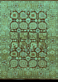 Oriental Turquoise Traditional Rug, urb909turq