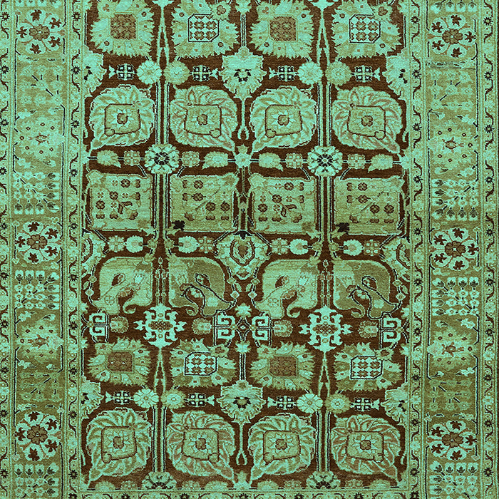 Oriental Turquoise Traditional Rug, urb909turq