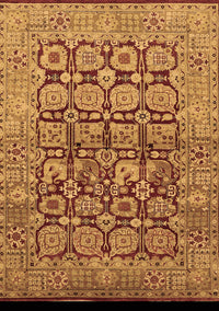 Oriental Brown Traditional Rug, urb909brn