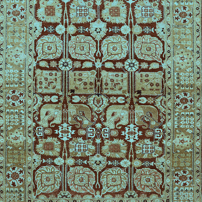 Oriental Light Blue Traditional Rug, urb909lblu