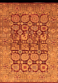 Oriental Orange Traditional Rug, urb909org