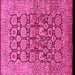 Square Oriental Pink Traditional Rug, urb909pnk