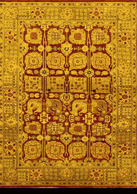 Oriental Yellow Traditional Rug, urb909yw