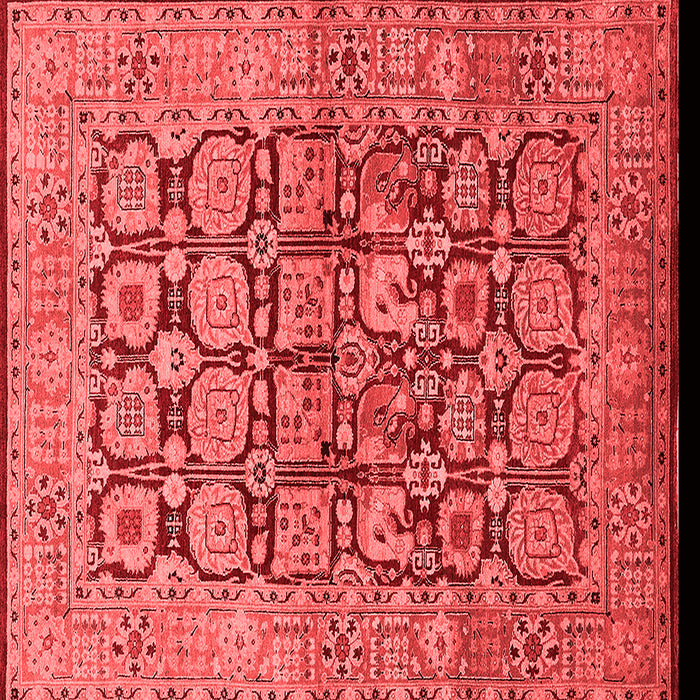 Oriental Red Traditional Rug, urb909red