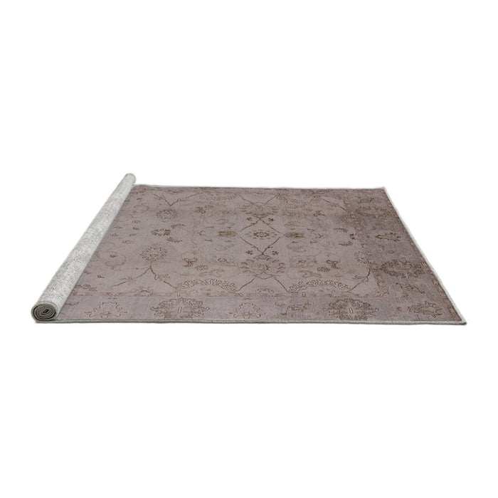 Sideview of Machine Washable Industrial Modern Rose Dust Purple Rug, wshurb910