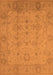 Machine Washable Oriental Orange Traditional Area Rugs, wshurb910org