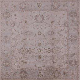 Square Machine Washable Industrial Modern Rose Dust Purple Rug, wshurb910