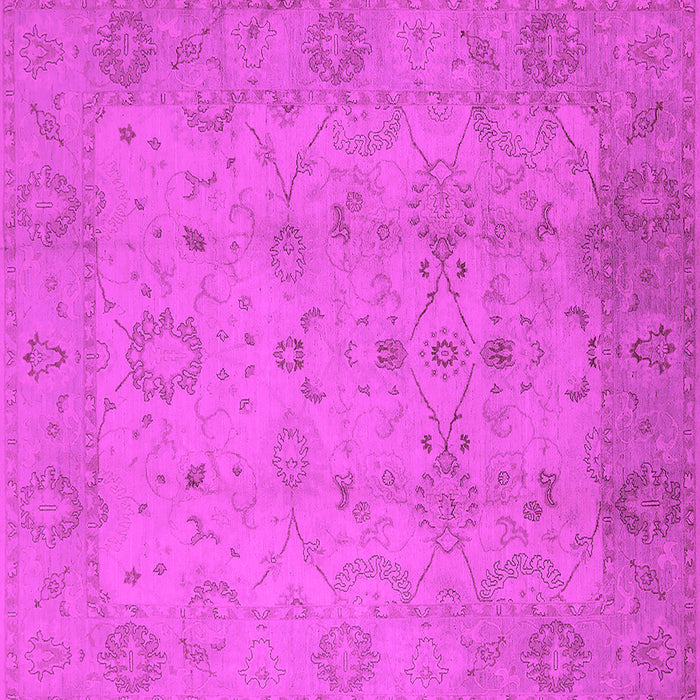Square Oriental Pink Traditional Rug, urb910pnk