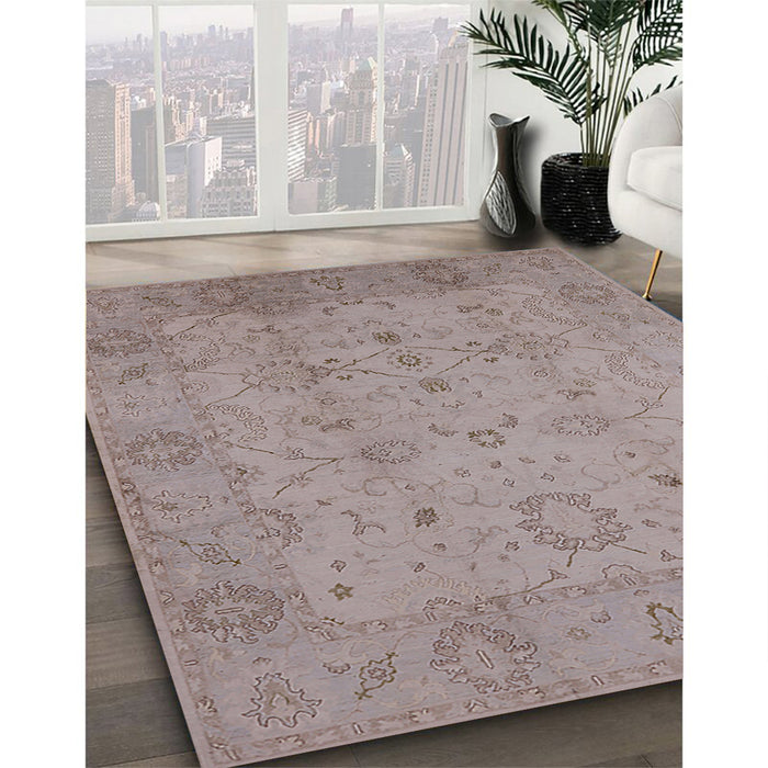 Machine Washable Industrial Modern Rose Dust Purple Rug in a Family Room, wshurb910