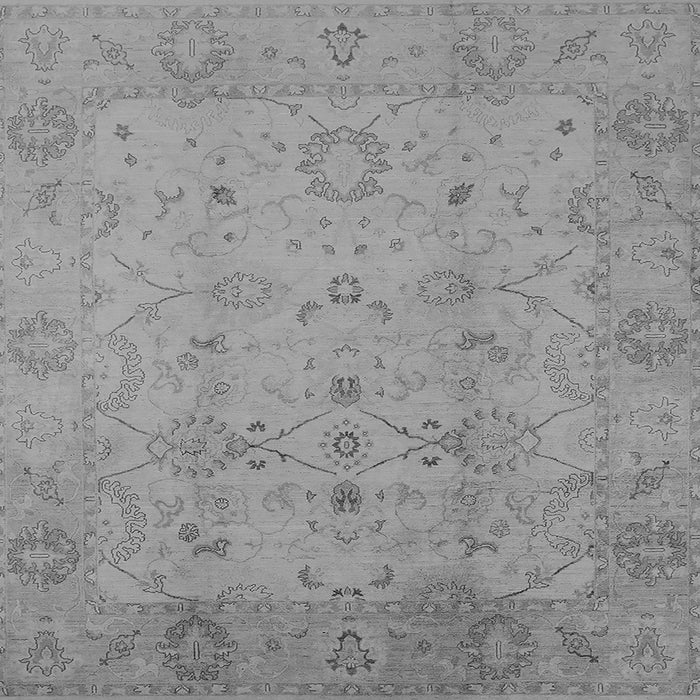 Square Machine Washable Oriental Gray Traditional Rug, wshurb910gry