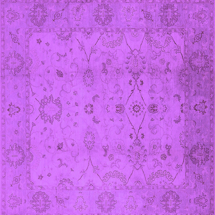 Square Oriental Purple Traditional Rug, urb910pur