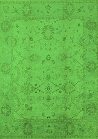 Oriental Green Traditional Rug, urb910grn