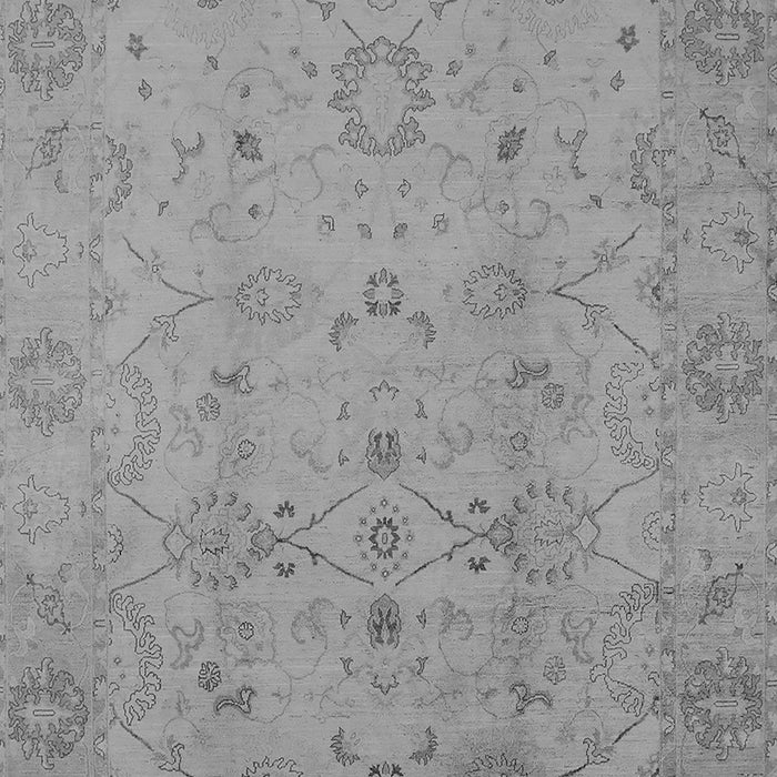 Machine Washable Oriental Gray Traditional Rug, wshurb910gry