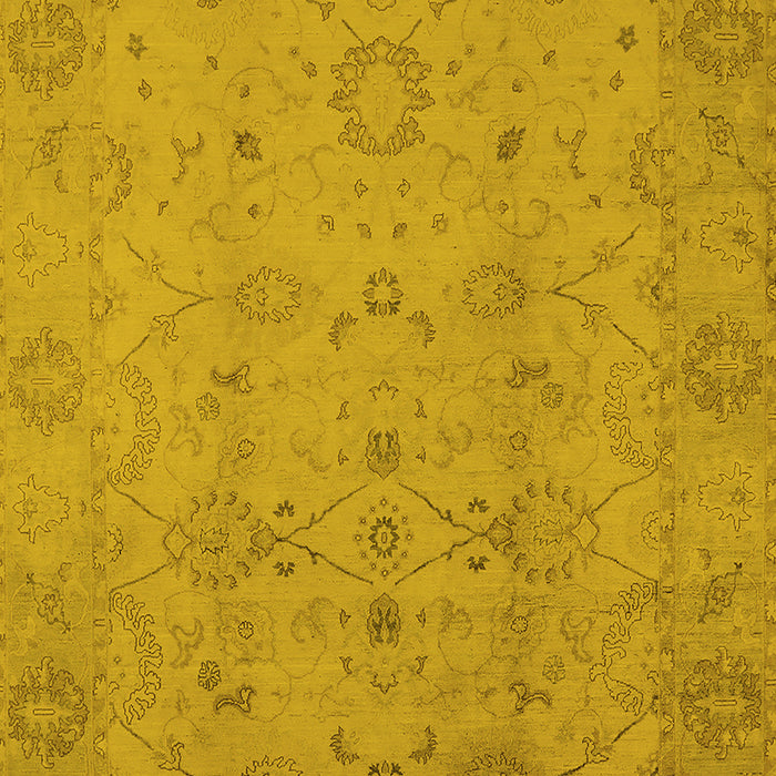Oriental Yellow Traditional Rug, urb910yw