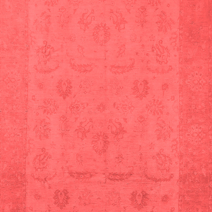 Machine Washable Oriental Red Traditional Rug, wshurb911red