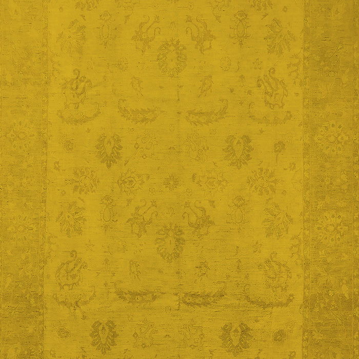 Oriental Yellow Traditional Rug, urb911yw