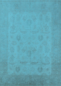 Oriental Light Blue Traditional Rug, urb911lblu