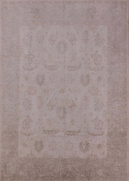 Mid-Century Modern Rosy Brown Pink Oriental Rug, urb911