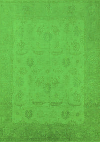 Oriental Green Traditional Rug, urb911grn