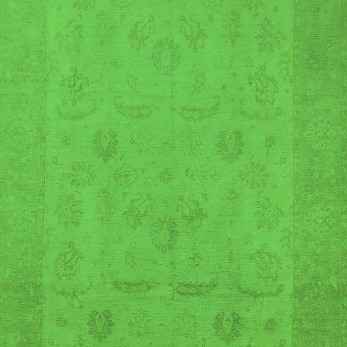 Oriental Green Traditional Rug, urb911grn