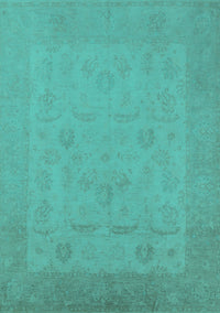 Oriental Turquoise Traditional Rug, urb911turq