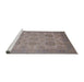 Sideview of Machine Washable Industrial Modern Rose Dust Purple Rug, wshurb912