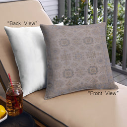 Front View of Mid-Century Modern Urban Square Rose Dust Purple Throw Pillow, 18 inch by 18 inch, pwurb912