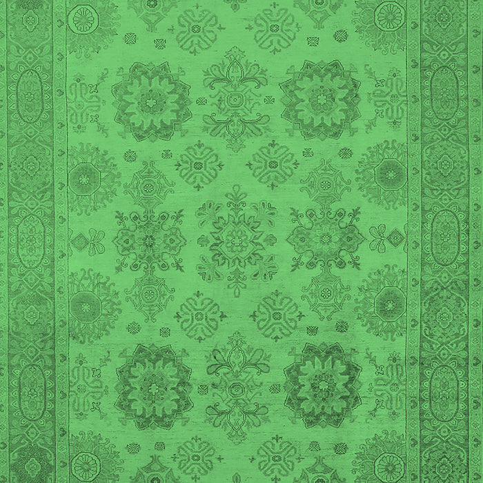 Machine Washable Oriental Emerald Green Industrial Area Rugs, wshurb912emgrn